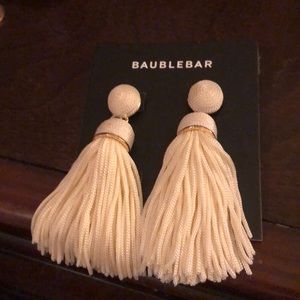 Baublebar Sonata Tassel White Earrings
